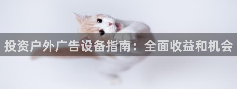 杏宇平台客服：投资户外广告设备指南：全面收益和机会