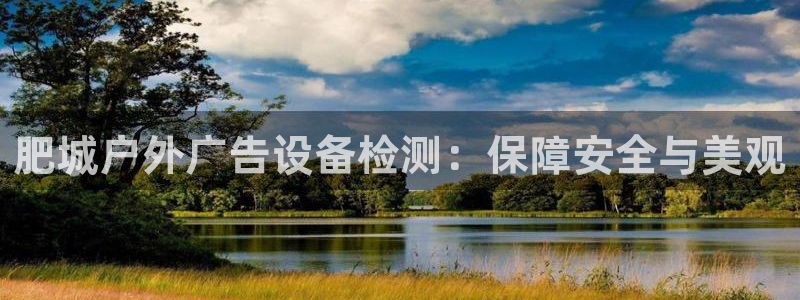 杏宇平台登录步骤图：肥城户外广告设备检测：保障安全与美观