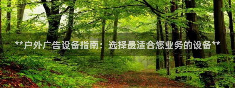 杏宇平台代理怎么赚钱快：**户外广告设备指南：选择最适合您业务的设备**