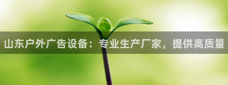 杏宇官方平台官网：山东户外广告设备：专业生产厂家，提供高质量