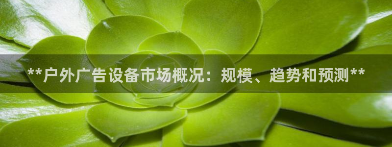 杏宇平台开户：**户外广告设备市场概况：规模、趋势和预测**