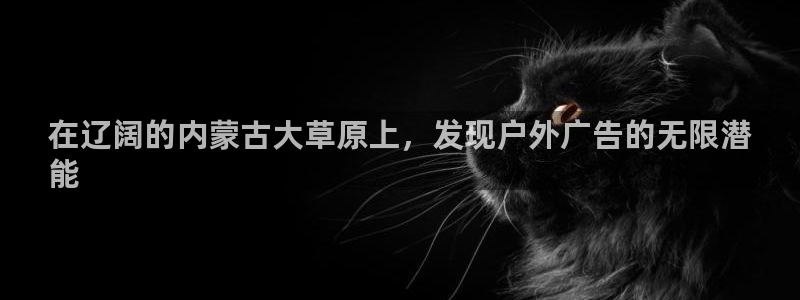 杏宇代理注册：在辽阔的内蒙古大草原上，发现户外广告的无限潜
能
