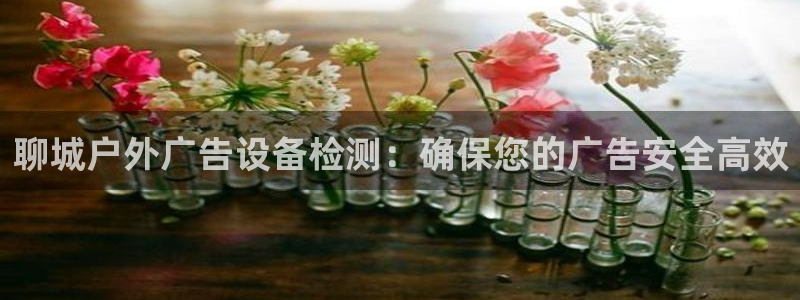 杏宇平台登录方法：聊城户外广告设备检测：确保您的广告安全高效