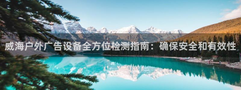 杏宇官方平台官网：威海户外广告设备全方位检测指南：确保安全和有效性