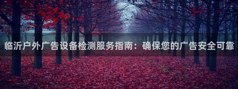 杏宇平台开户：临沂户外广告设备检测服务指南：确保您的广告安全可靠