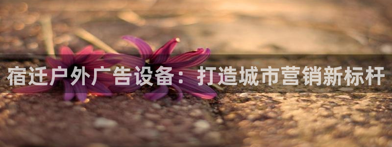杏宇平台登录步骤图：宿迁户外广告设备：打造城市营销新标杆