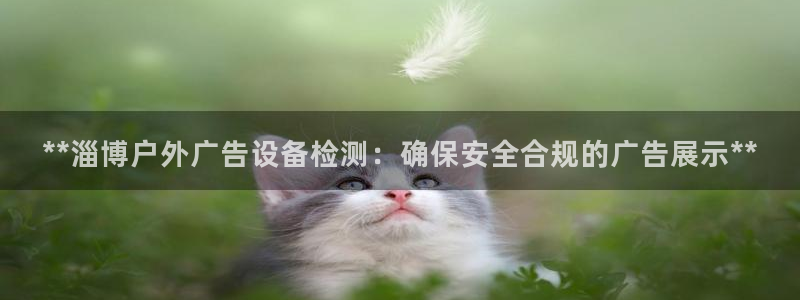 杏宇平台登录方法：**淄博户外广告设备检测：确保安全合规的广告展示**
