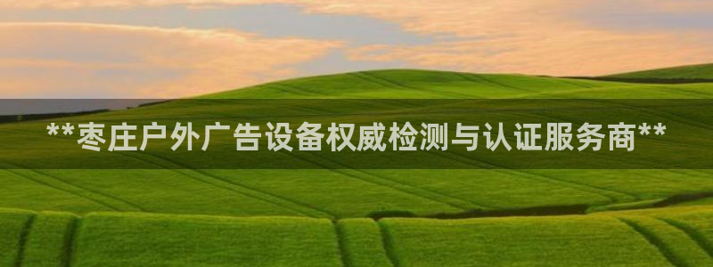 杏宇平台代理怎么样：**枣庄户外广告设备权威检测与认证服务商**
