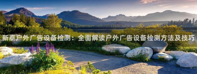 杏宇平台代理多少钱：新泰户外广告设备检测