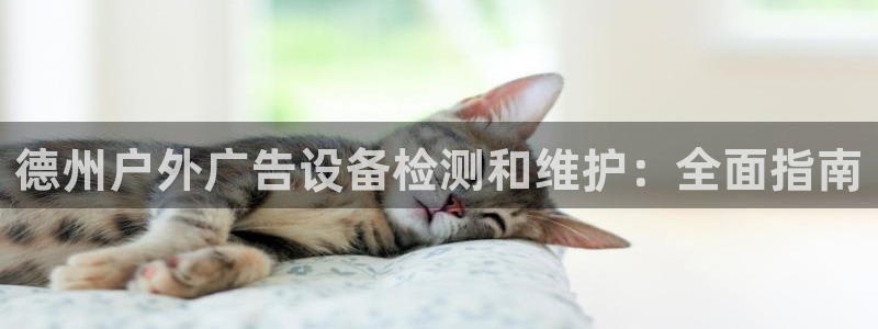 杏宇平台代理：德州户外广告设备检测和维护：全面指南