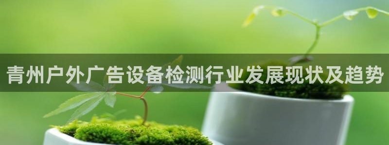 杏宇平台开户：青州户外广告设备检测行业发展现状及趋势